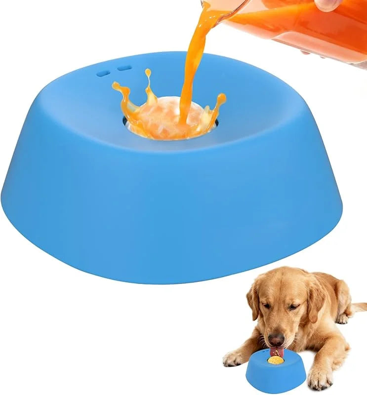 Slow Feeder Dog Bowl – Non-Slip Lick Bowl for Yogurt, Broth & Treats
