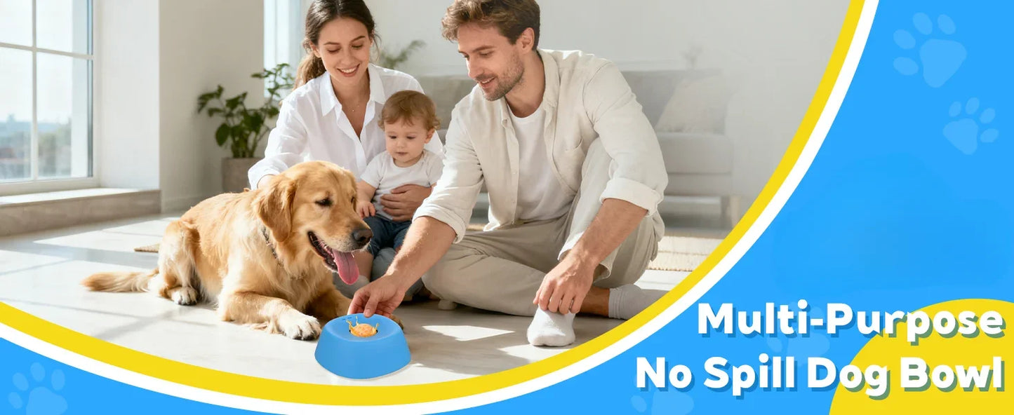 Slow Feeder Dog Bowl – Non-Slip Lick Bowl for Yogurt, Broth & Treats