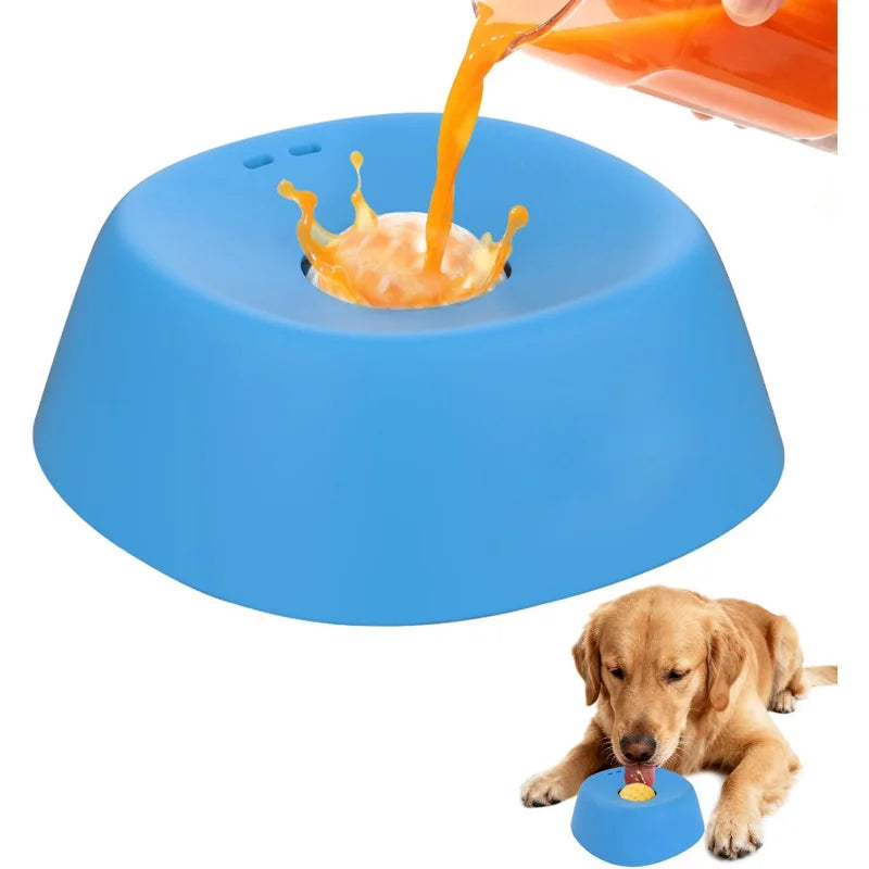 Slow Feeder Dog Bowl – Non-Slip Lick Bowl for Yogurt, Broth & Treats